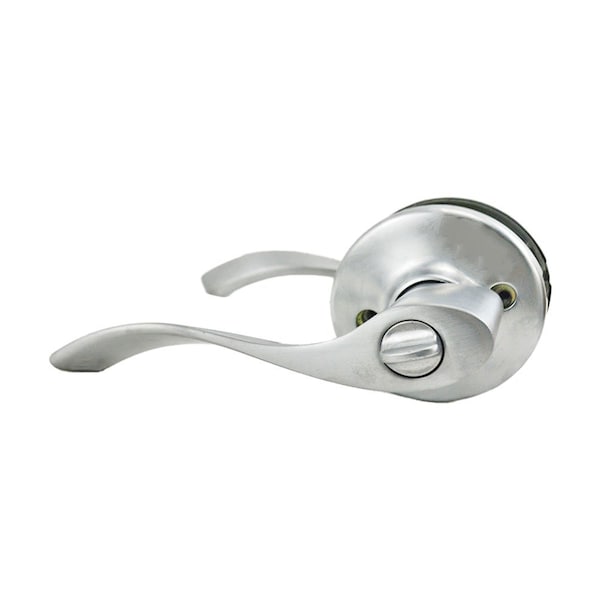 Balboa Lever Entry Door Lock with New Chassis and 6AL Latch and RCS Strike Satin Chrome Finish
